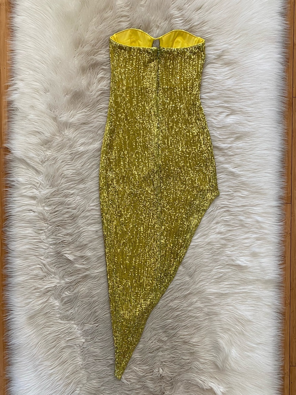 Camila Coelho Sparkling Lime Green Strapless Midi Dress - Picture 9 of 16